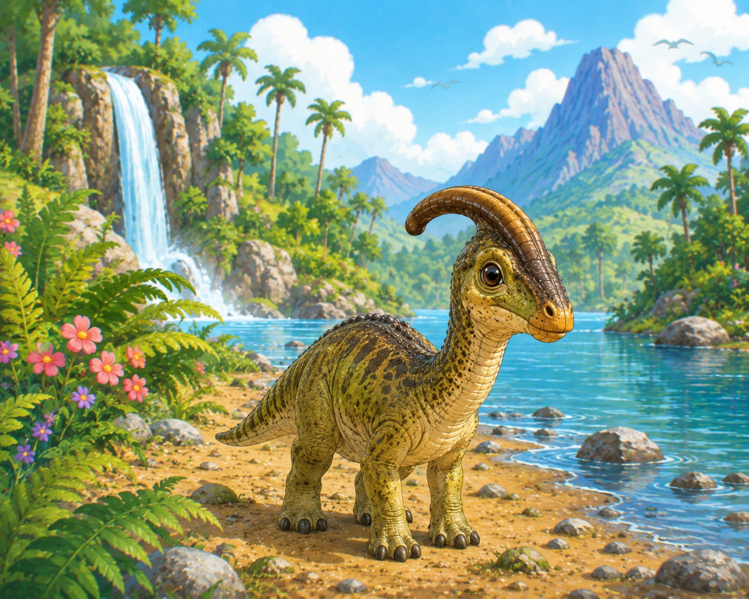 The Lost Little Dinosaur original kid-friendly artwork